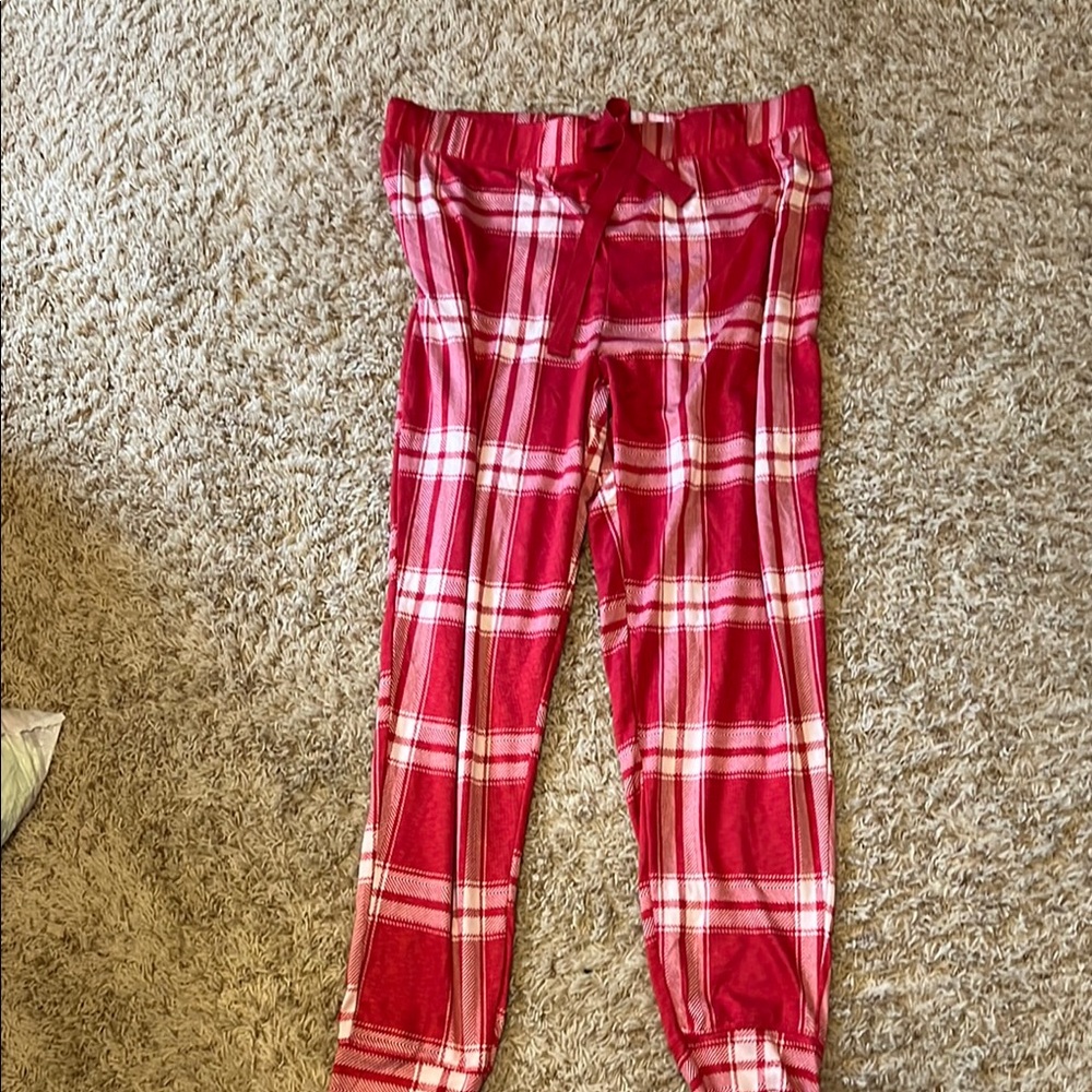 Plaid Red Pajama Pants